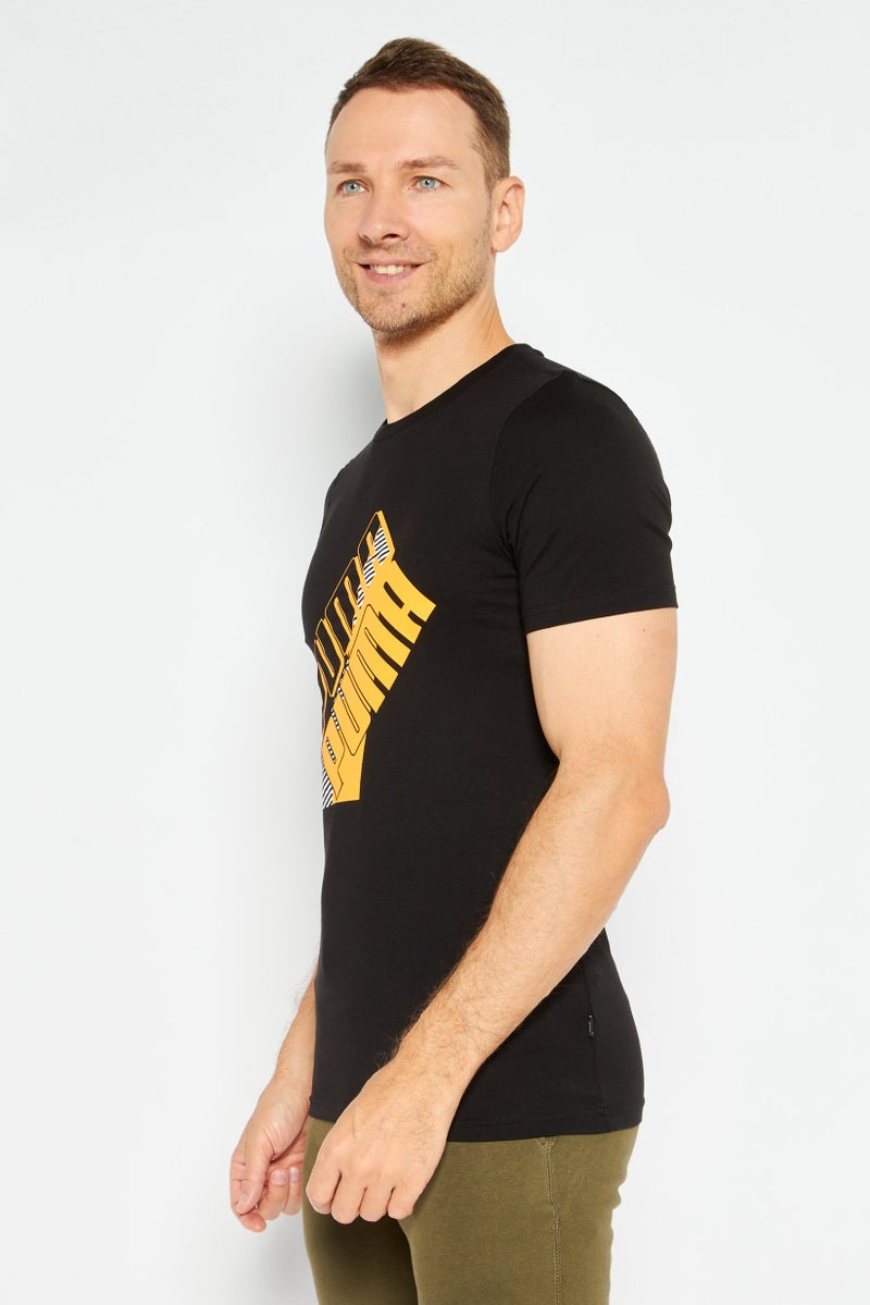 PUMA Men Sportswear Fit Short Sleeves Training T-Shirt, Blue - Image 4